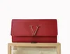 Dames designer portemonnees luxe Capucines portemonnee vrouw metalen schakelaar lange kaarthouders Hoogwaardige bloemletter kleine clutch tassen met originele doos stofzak