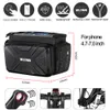 Panniers Bags WILD MAN Bicycle Bag Big Capacity Waterproof Front Tube Cycling Bag MTB Handlebar Bag Front Trunk Pannier Pack Bike Accessories 230829