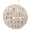 Objets décoratifs Figurines 1 pièces ornements muraux de style nordique en bois ABC Alphabet Slogan bannière pour enfants chambre décoration accessoires maison ornement 230829