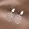 Boucles d'oreilles breloques classique Vintage plante d'eau feuilles mode pendentifs boucles d'oreilles pour femmes bijoux filles cadeaux R230830