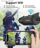 FreedConn R1 Plus Motorcycle Helmet Headset Group Intercom防水1080p Wifiビデオレコーダー6ライダーBluetooth Interphone Q230830