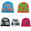 Ball Caps Candy Y2k Hip Hop Letter Trendy Hat Knitted Hat Cold Hat Warm Elastic Hat Outdoor Knitted Hat