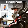 FODSPORTS HELMET V6S Intercom Motocykl słuchawkowy Bluetooth 1000M IP65 Waterproof 6 Rider Wireless Interphone BT5.0 FM Radio Q230830