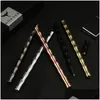 Gel Pens Wholesale School Supplies Stationery Pen Upscale Office Gifts Bamboo Brass Handmade Pure Copper Neutral1 Drop Delivery Busine Dhekk