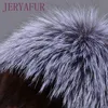 Beanie Skull Caps Female Mink Fur Hat Women Winter Knitted Cap Warm Silver Part More 230829