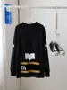 10A Hoge kwaliteit ISABEL MARANT Brief Casual los sweatshirt Dames Designer Lange mouwen Trui Katoenen T-shirts