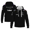 Mens Hoodies Sweatshirts 2023 Formula One Alpine F1 Team Official Motorsport Race Shirt Best Selling Blue 2023 High Quality Clothing Hoodie
