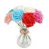 50pcs 7 cm Sztuczne kwiaty z pianką łodygi Rose Fake Flower Wedding Party Bouquet170k