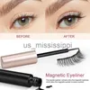 False Eyelashes Fashion Magnetic Eyelashes 3D False Mink Eyelashes Magnet Lashes Liquid EyelinerMagnetic False Eyelashes Beauty Tweezer Set x0830