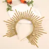 Halo Crown Sunburst Spiked Hoofdbanden Vrouwen Godin Halloween Festival Maskerade Partij Kostuum Hoofddeksel Bruiloft Cosplay