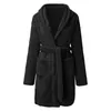 Vêtements de nuit pour femmes Femmes Robes courtes en peluche Hiver Chaud Polaire Peignoir à capuche Robe de chambre Pyjama Robe de douche Robe de maison Cardigans