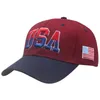 Gorras de bola Bandera americana Gorra de béisbol para hombres Snapback Hat MenWomen Bone Gorra Casquette Moda