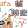 Outils Atelier Boîte à outils pour enfants Ingénieur Simulation Réparation valise Faire semblant de jouet Perceuse électrique Tournevis Kit d'outils Coffret de jeu 230830