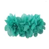 Accessoires pour cheveux, 1 pièce, en mousseline de soie Chic, couture de fleurs avec pince française, Mini épingles à cheveux Vintage