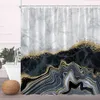 Shower Curtains Colourful Marble Shower Curtains for Bathroom Sets Fabric Abstract Blue Texture Purple Machine Washable bathroom Decor Curtains R230830