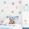 Wall Stickers 1PC Watercolor Mint Green Polka Dot Children Room Kindergarten Decorate Gift Decor Aesthetic Sticker 230829