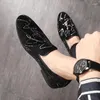 Scarpe eleganti firmate da gentiluomo con fascino strass in pelle a punta per uomo, ballo di fine anno, ritorno a casa, Oxford Sapatos Tenis Masculino