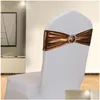 Chair Covers Spandex Lycra Ers Sash Bands Party Chairs Decoration Birthday Sashes Drop Delivery Home Garden Textiles Dhacl