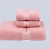 Serviette 3 pièces ensemble de bain pour hommes femmes adultes enfants salle de bain 70 140 34 76 haute qualité