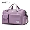 Duffel Bags Aottla Travel Bag Bagage Handväska kvinnors axelväska stor kapacitet varumärke Vattentät nylon Sports Gym Bag Ladies Crossbody Bag 230830
