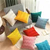 Pillow Cover Thickened Dutch Velvet Wave Pressure Pleated Sofa Solid Color Craft Geometric Pleats Without Core