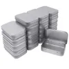 Storage Boxes Bins 24 Metal Rectangar Empty Hinged Tins Box Containers Mini Portable Small Kit Home Organizer 3.75 By 2.45 Drop Deli Dh73E