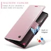 Custodia per telefono a portafoglio in pelle PU plissettata Caseme 2023 per Samsung S23 ultra Note 20 Ultra Accessori per telefoni