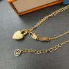 3s7w Pendant Necklaces Designer Necklace Choker Chain Crystal 18k Gold Plated Brass Copper Lletter Pendants Statement Luxury Women Wedding Jewelr