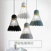 Pendant Lamps Badminton Chandelier Modern Restaurant Lamp Creative Personality Bar Study Bedroom Loft Postmodern Feather Light LB010614