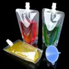 Gift Wrap 100pcs/lot Stand up Summer Plastic Packaging Spout Bags Happy Beverage Liquid Juice Milk Wedding Bar Party Drinking Pouches 230829