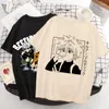 Men's T-skjortor unisex x killua zoldyck t-shirt män harajuku kurapika tshirt söt anime hisoka skjorta grafiska topp tees man 90s