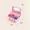 مجموعة Makeup Makeup Beauty Children Play Play with Toys Cosmetic Educational Girl Princess Toy Distcase Gift 230830