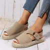 Sandali da donna Estate 2023 Arrivi Plus Size 43 Scarpe open toe Ladies Casual Espadrillas piatte Zapatos Fiesta Mujer