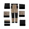 Heren broek vracht mannen werkkleding multi-pocket outdoor wandel joggers werk broek met knie pads nlai