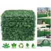 Décorations de jardin Tapis de gazon artificiel Simation Tapis d'herbe de buis en plastique 25cm x 25cm Pelouse verte pour la décoration de la maison Livraison directe P Otpdx