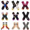 Women Socks LEOSOXS Logo Artistic Female Hyuna Ins Jacquard Web Celebrity Street Skate Retro American Style