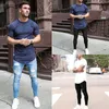 Heren Jeans Heren Mode Gescheurde Gaten Skinny Vernietigde Denim Broek Heren 2022 Nieuwe Hoge Kwaliteit Witte Joggers Jeans HKD230829