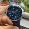 Men watch 41MM Automatic Mechanical Outdoor Mens Watches blue Dial With Stainless Steel Bracelet Rotatable Bezel Transparent Wristwatches Case Back jason007 AAA