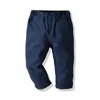 Pantalon printemps et automne enfants garçons coton pantalon pour bébé mince blanc noir enfant en bas âge vêtements décontractés 230830