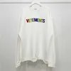 Herenhoodies Sweatshirts Hoge kwaliteit Vetements Massaal Kleur Letter Sweatshirt Heren 1 1 Vetements Zware stof Dameshoodie VTM Crewneck Hoodies