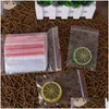 Packing Bags Wholesale 100Pcs/Pack Small Zip Lock Plastic Reclosable Transparent Bag Shoe Vacuum Storage Poly Clear Thickness Drop Del Dhdmo