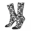 Herrstrumpor Happy Soccer Balls Vintage Harajuku Hip Hop Casual Mönster Crew Crazy Sock Gift Printed