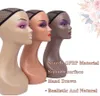 Wig Stand Female Mannequin Manikin Head Stand Realistic Mannequin Head utan axlar Halva kropp Wig Hat Display Cosmetology Head 230830