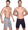 Underbyxor 3 Pack Långben Herrboxer Shorts BROWS COMPHER MULTIPACK ÖPPNING FLY POUCH SPORTS Underkläder Trosor Män 230829