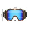 Occhiali da sci 1pc Anti Fog Protezione UV Inverno Snowboard Occhiali da equitazione Maschera Occhiali antivento Strumenti per ciclismo all'aperto 230830