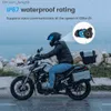 Newest Motorcycle Intercom Helmet Headset Bluetooth Speaker 8 Rider 1.5km Moto Communicator Music Sharing FM Radio Interphone Q230830