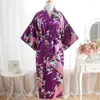 Kadın pijama küçük taze baskılı ferah ve rahat kimono pijamalar kadın seksi basılı giyinme elbise banyosu bornoz iç çamaşırı geceleme