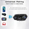 2st FODSports M1-S Pro Motorcykelhjälm Intercom 8 Rider trådlös Bluetooth-headset Intercomunicador Moto Interphone BT5.0 Q230830