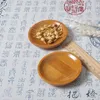 プレート100pcs/lot bamboo Saucer Storay Tray Round Small Dish PO Studio Pography Propographs for Confectionery