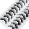 False Eyelashes 10Pairs 3D Faux Mink False Eyelashes Natural Messy Crisscross Eyelash Wispy Fluffy Fake eyelashes Extension Eye Makeup faux cils x0830